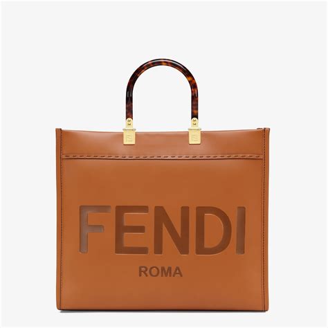 fendi sunshine leather bag